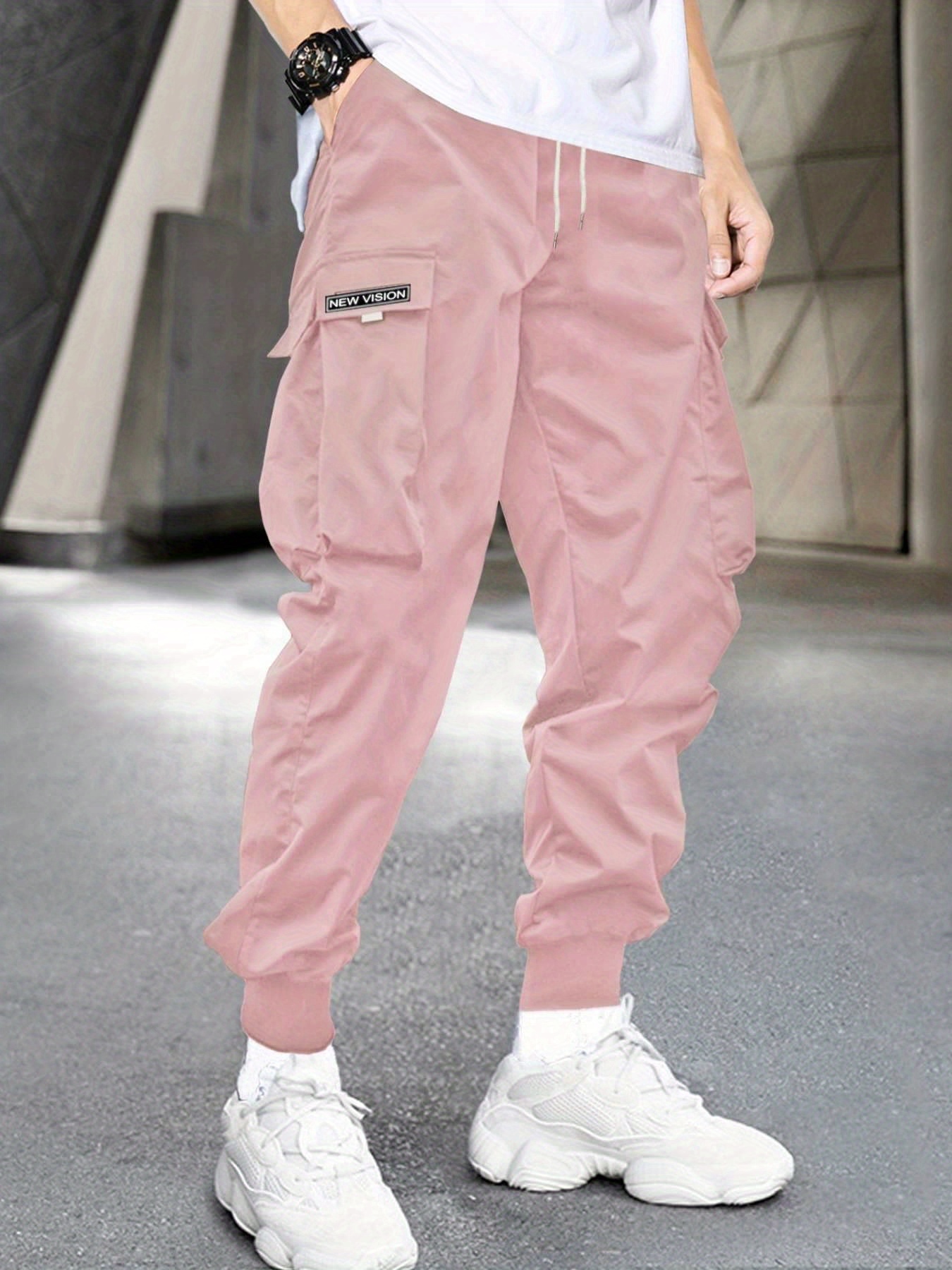 Cargo Pocket Jogger - Pink Bronx | Streetwear jeans for men