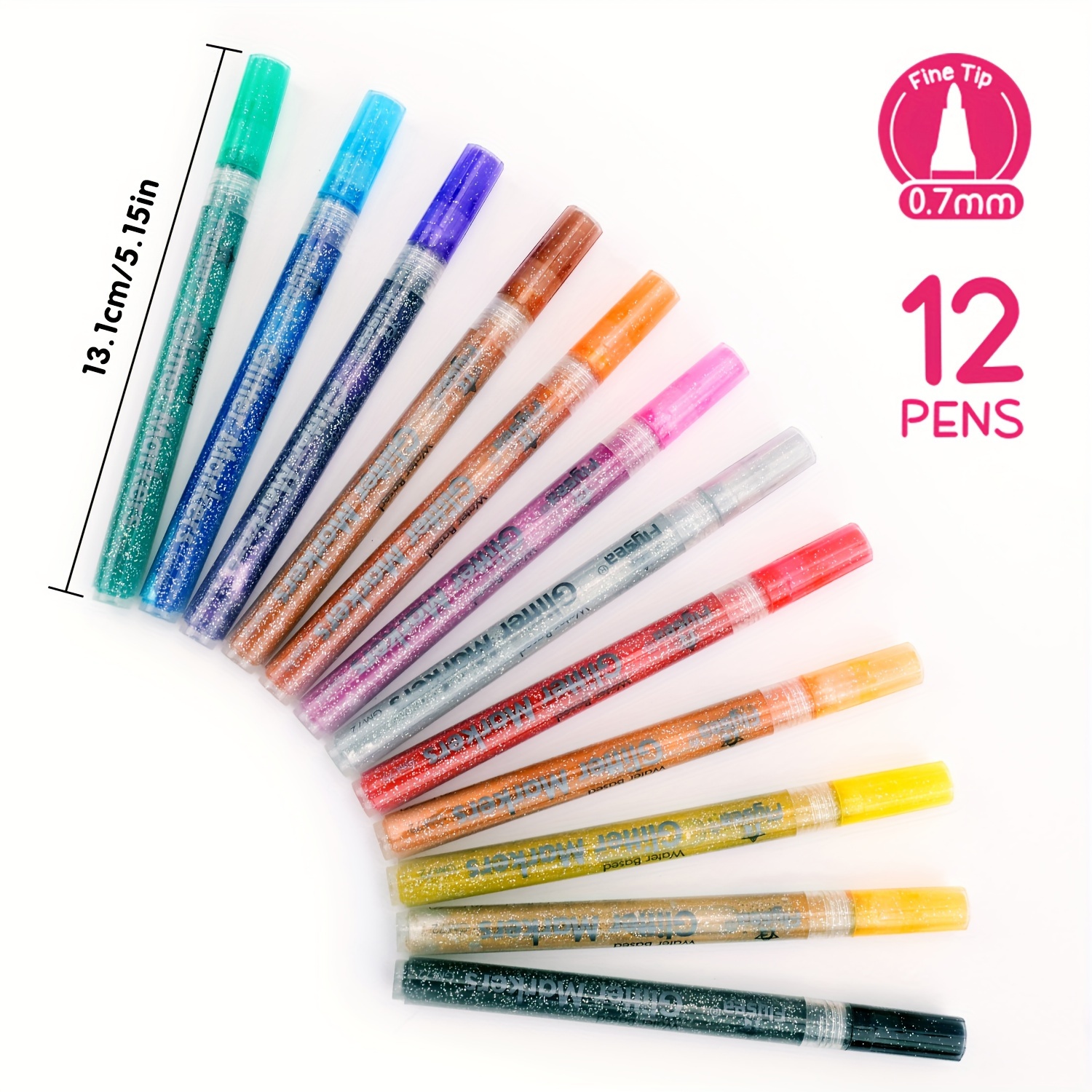 Glitter Metallic Paint Pens: Sparkle Water based Marker Pen - Temu