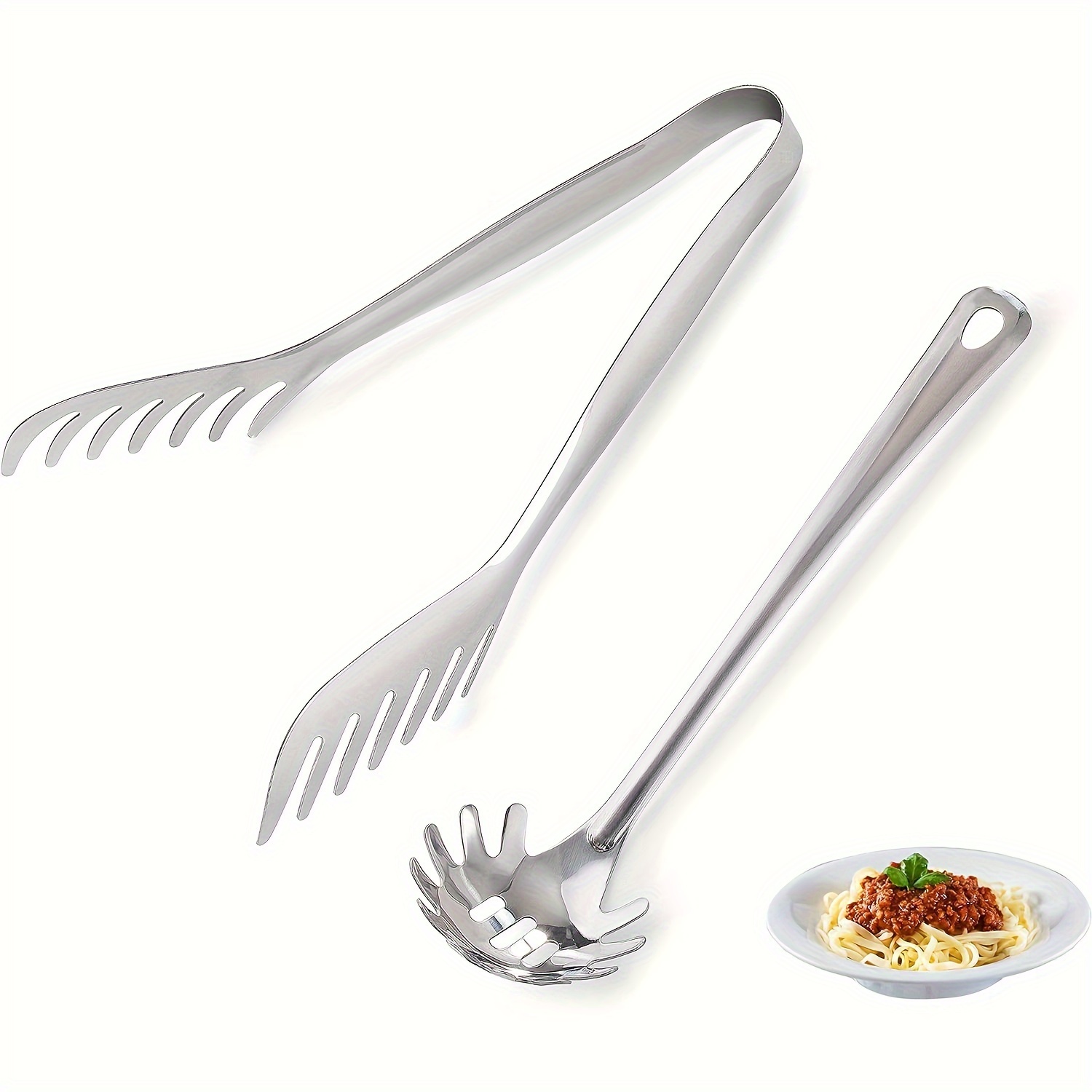 Spaghetti Tongs, Spatula Tongs, Pasta Tongs