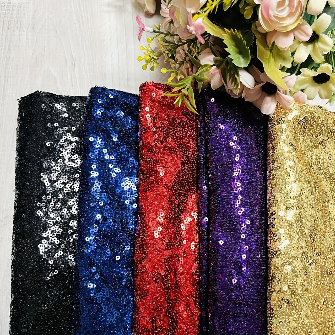 Glitter Shiny PU Polyester Backed Fabric Shine Shimmer HALF A METRE Clothing  Sew Clothes Costumes Backgrounds Decoration Craft Bags 