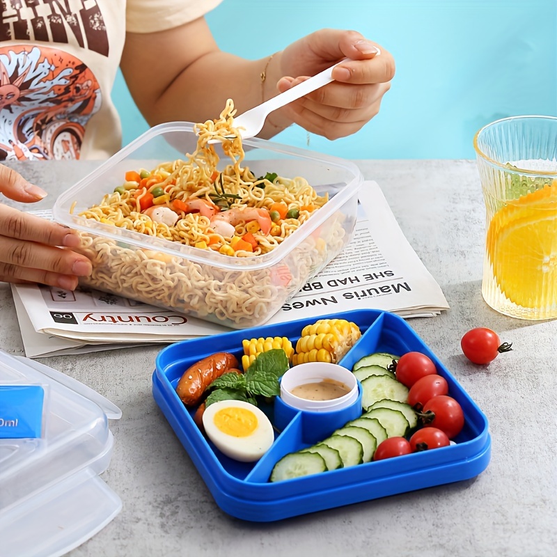 1pc 1000 ML Leakproof Square Lunch Box with Microwave Safe Tableware for  Office Workers, Teenagers, and School Students - Hand Washable Bento Box  for Canteen, Back School, and Home Kitchen