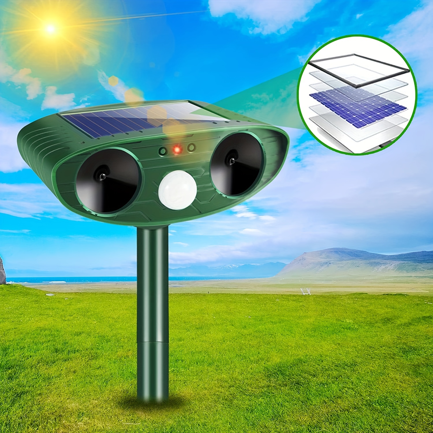 1 Set Solar Tiervertreiber Ultraschall - Temu Austria