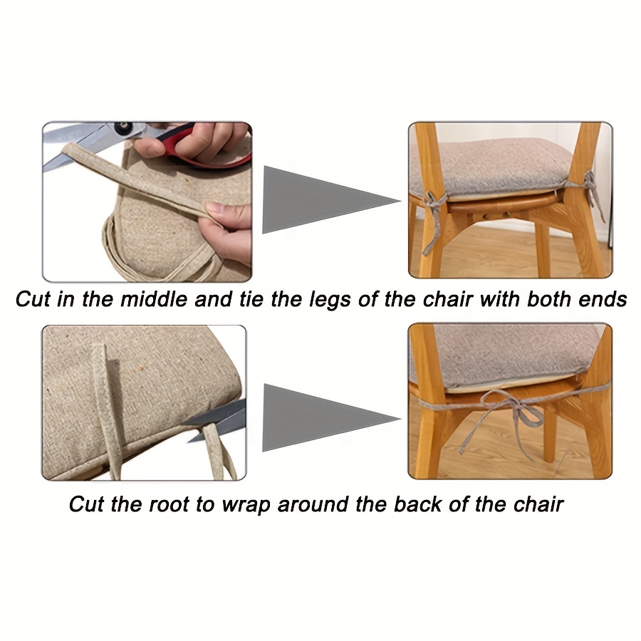 Chair Cushion With Dining Chair Tie Memory Foam Anti - Temu