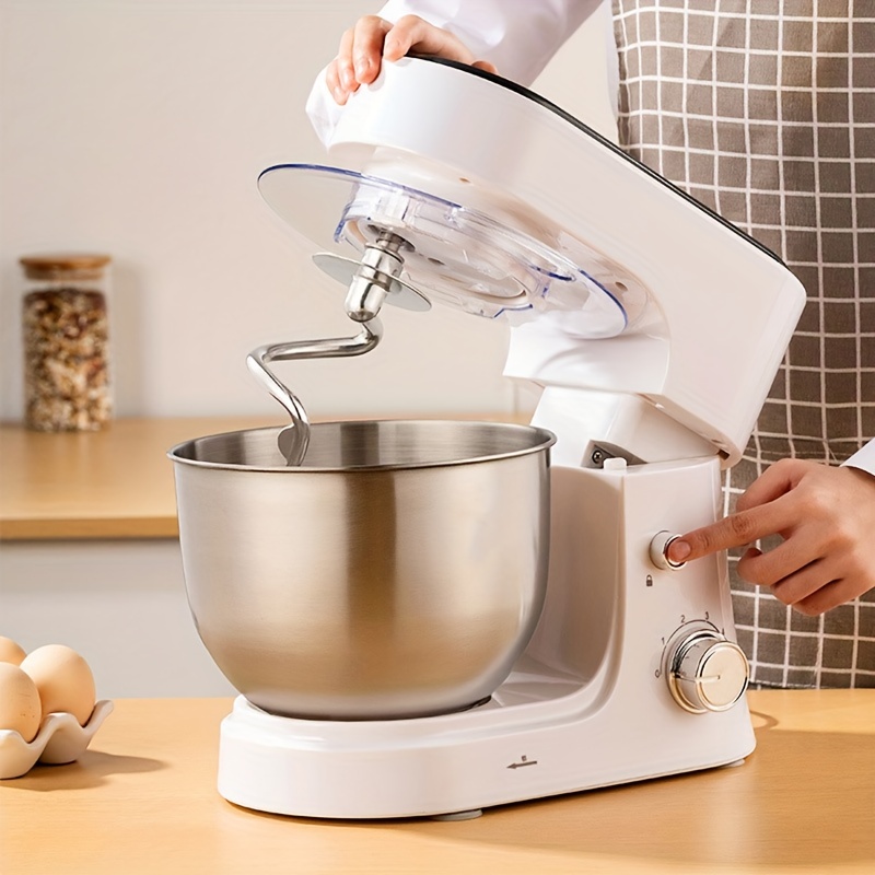  Kitchen Electric Food Mixer 4L 3 In 1 Electric Mixer 6 Speed Egg  Beater Cream Whipping Machine (Color : Silver, Size : 4L): Home & Kitchen