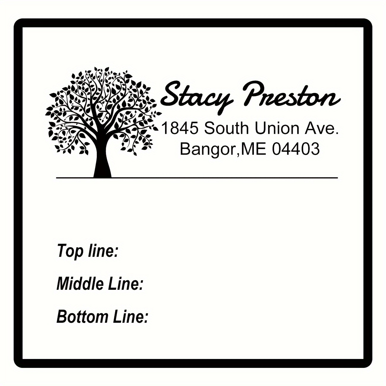 Personalized Address Stamp Custom Stamp Self inking Return Temu