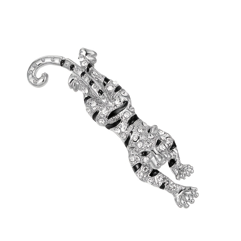 a stylish elegant accessory tiger brooch a suit jacket used - Temu Ireland