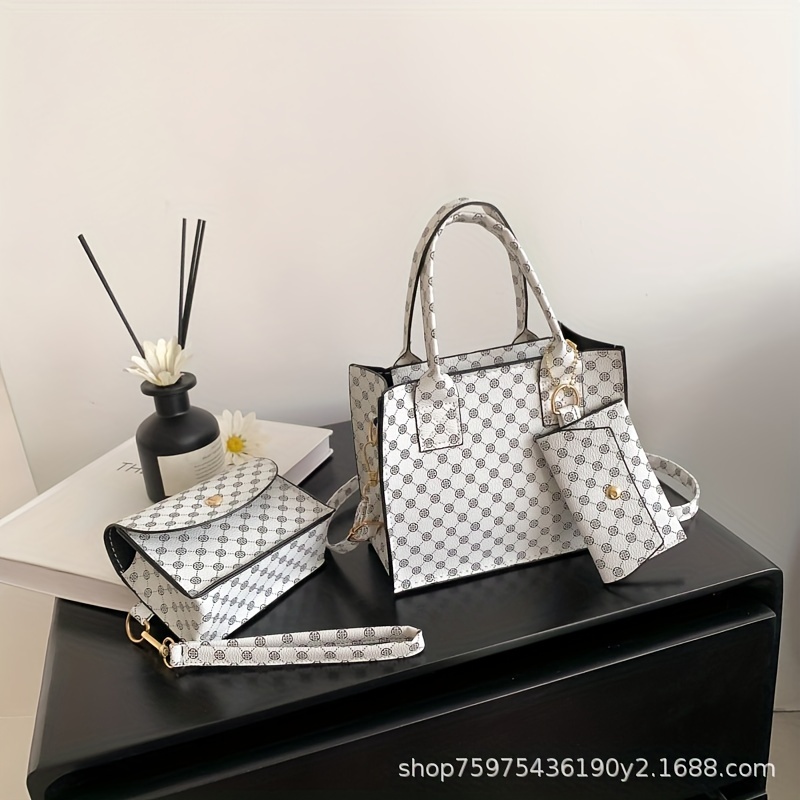 Vintage Pattern Fashionable 3pcs Shoulder Crossbody Bag Set