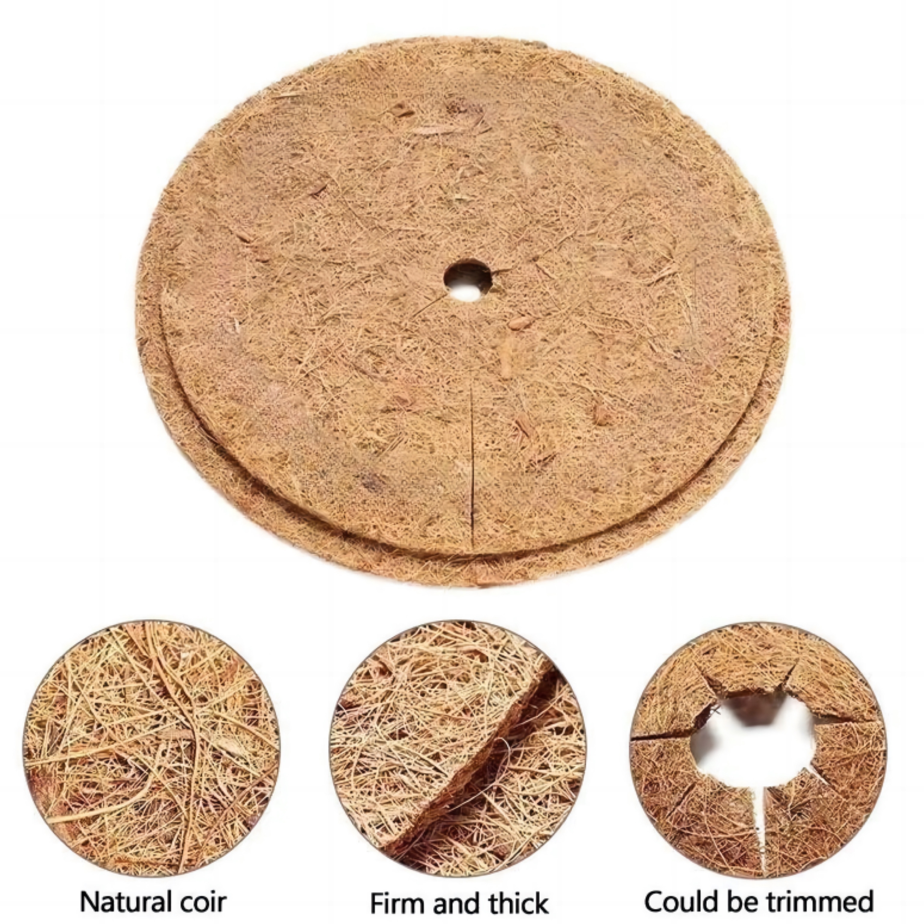 Coco Coir Mulch Ring Mat Coir Mulch Discs Coconut Fiber Tree - Temu