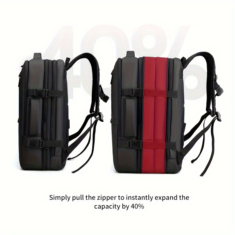 Minimalist Business Travel Storage Backpack Large Expansion - Temu