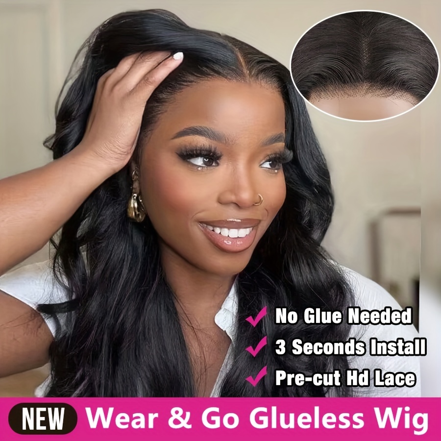 Lace Front Wigs Human Hair Pre Plucked Glueless Wigs for Women Body Wave  13x4 Lace Frontal Wear and Go Wigs for Beginners 180% Density Brazilian