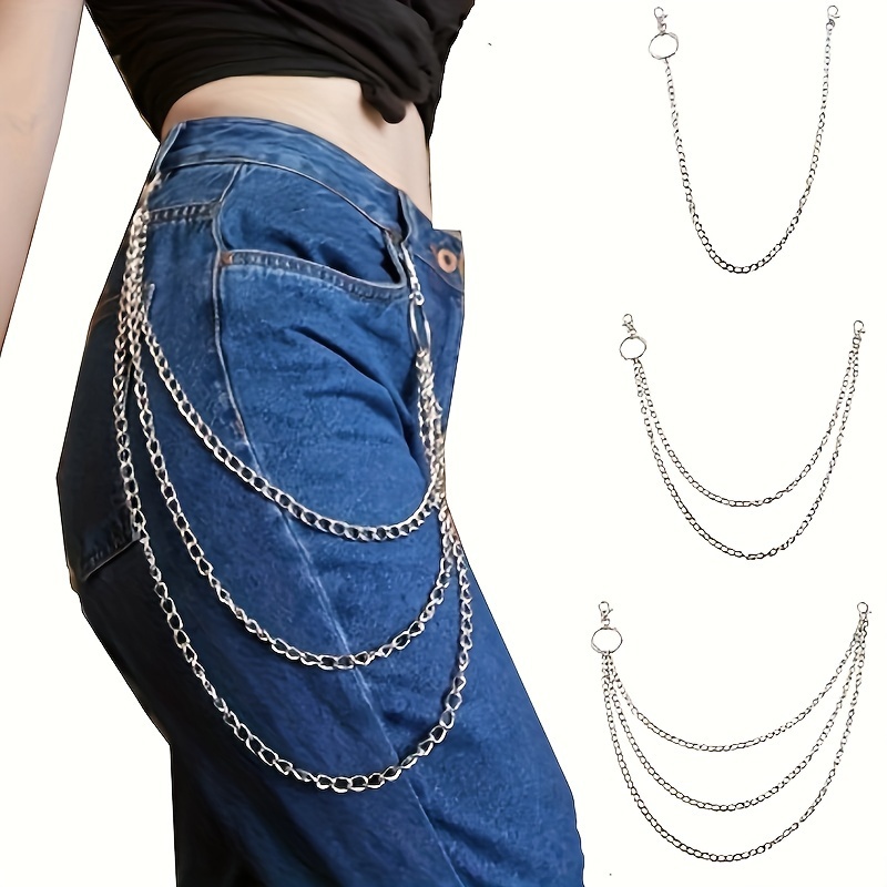 Jean Jewelry, Chains for Jeans or Anything With Belt Loops. With Purple  Faceted Crystals -  Israel