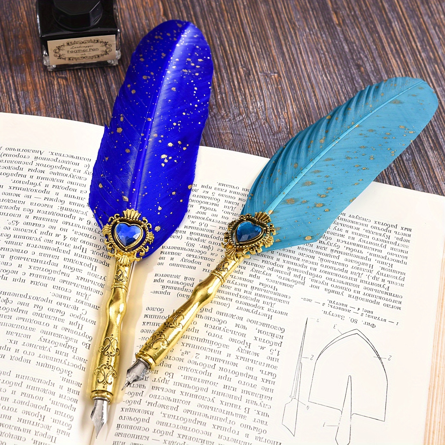 Tools & Accessories - European Style Vintage Feather Quill Dip Pen