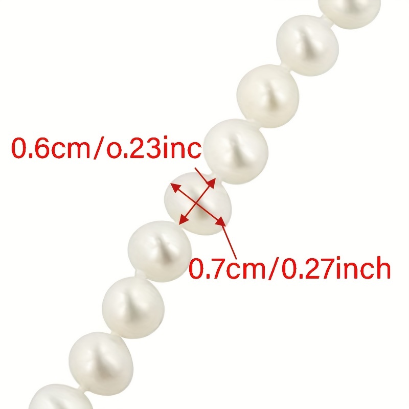 Freshwater Pearls A Grade Round 6-7mm White/Natural