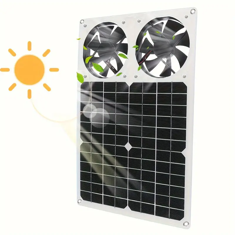 Powerful Solar Air Purification Exhaust Fan Without - Temu