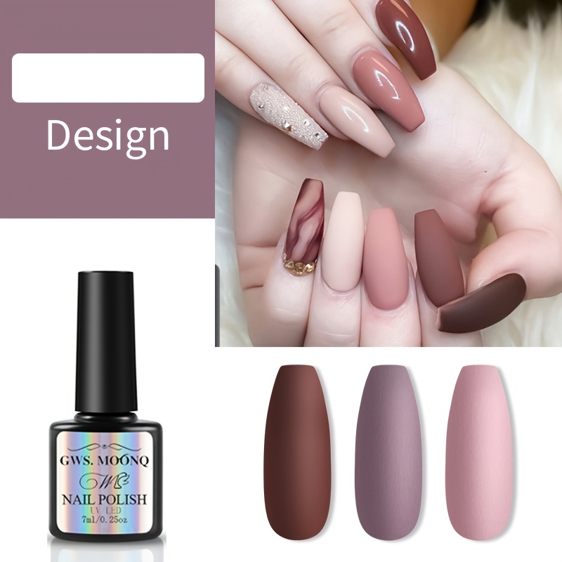 Gel Nail Polish - Charming Color, Red Brown Gel Polish Home Manicure Tool  For Women Girls - Temu