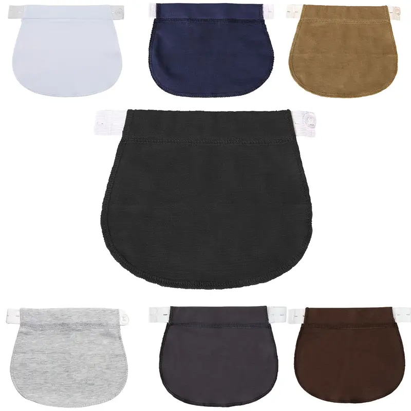 Temu 1/3/6pcs Maternity Pants, Trousers Extenders Adjustable Waist Extenders Pregnancy Waistband Extender Elastic Pregnancy Trouser Accessories for