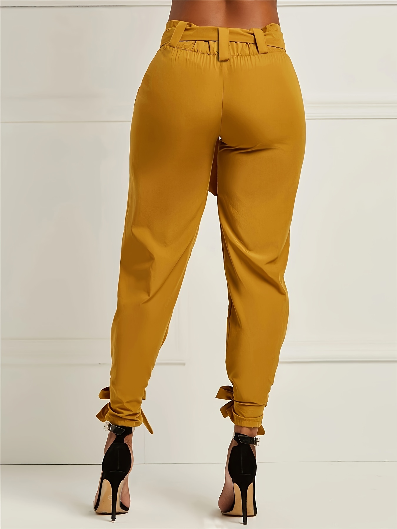 Casual Pencil Pants Waist Pants High Party with Bow-Knot Women's Pocket  Plus Wide Leg Pants for Women Petite, Coffee, Small : : Clothing,  Shoes & Accessories
