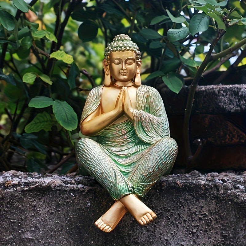 Meditating Buddha Garden Statue