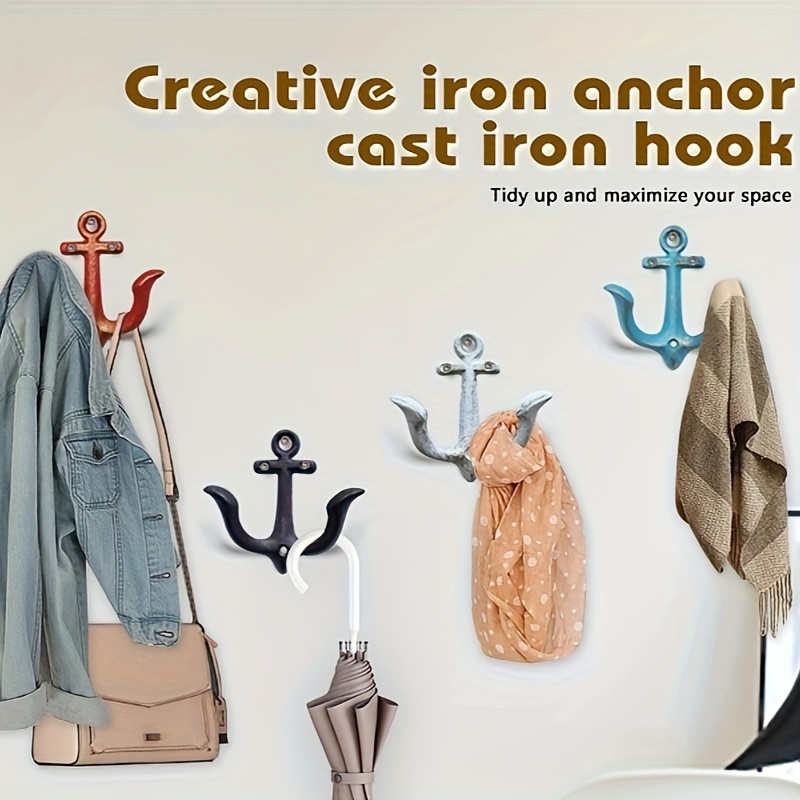 Antique Brass Sea-life Marine Nautical Hooks Towel Hook Tie Back Iron  Bathroom Bedroom -  Canada