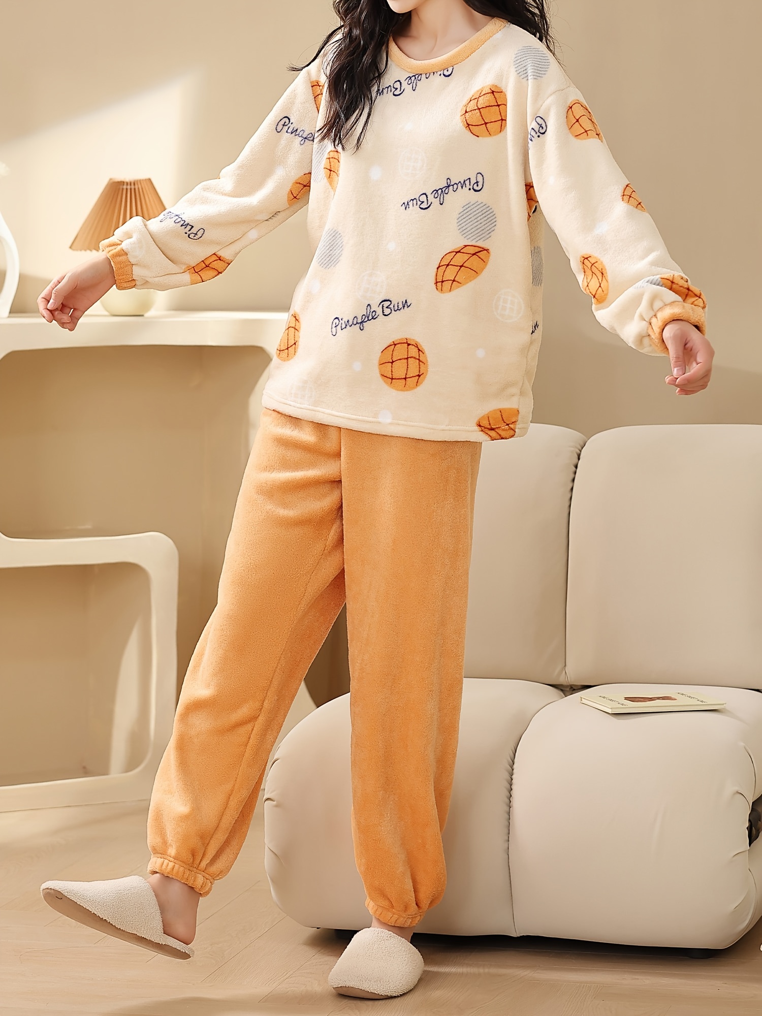 Pure Cotton Pajamas Women Winter Letter Pijama Nightwear Cotton