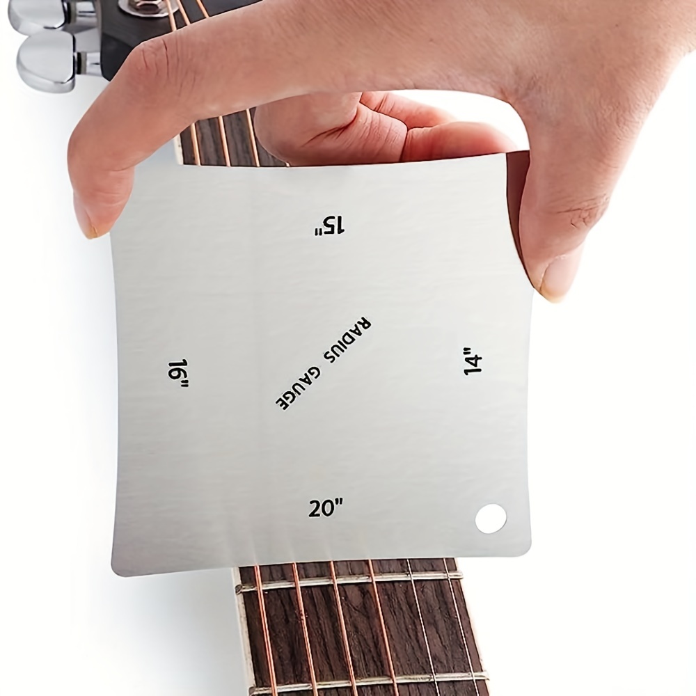 Règle de mesure en forme de T pour guitare, jauge de rayon, outil