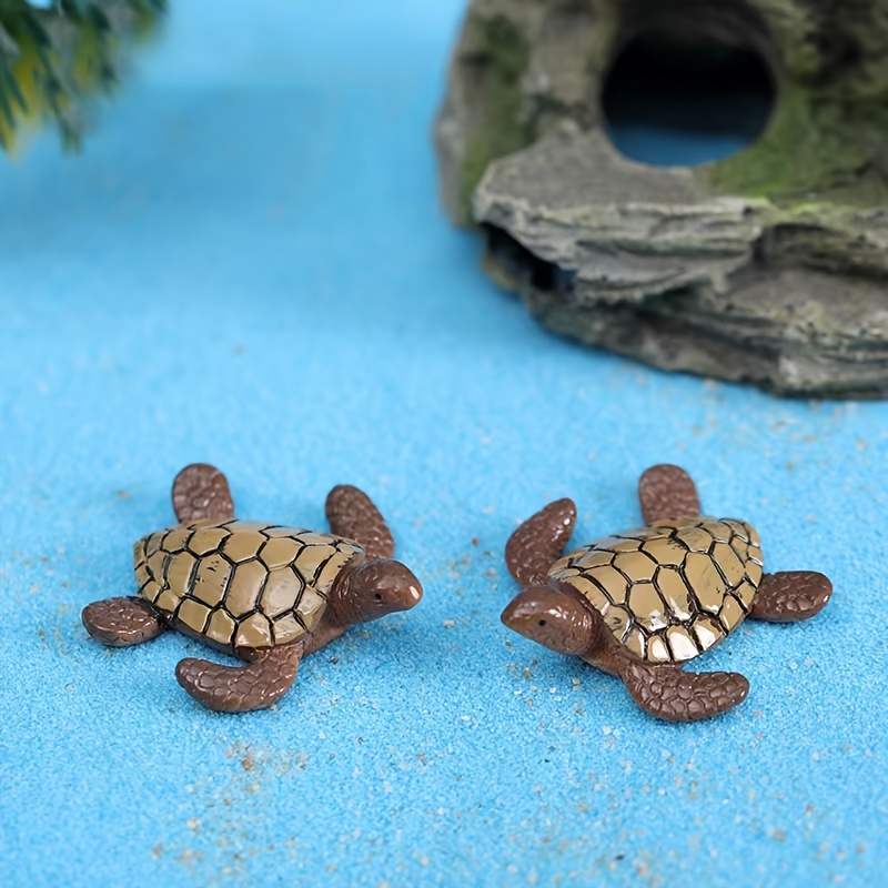 Micro marine animals 15pcs Ocean Themed Mini Resin Figures Tiny Resin  Animal Models for Fish Tank