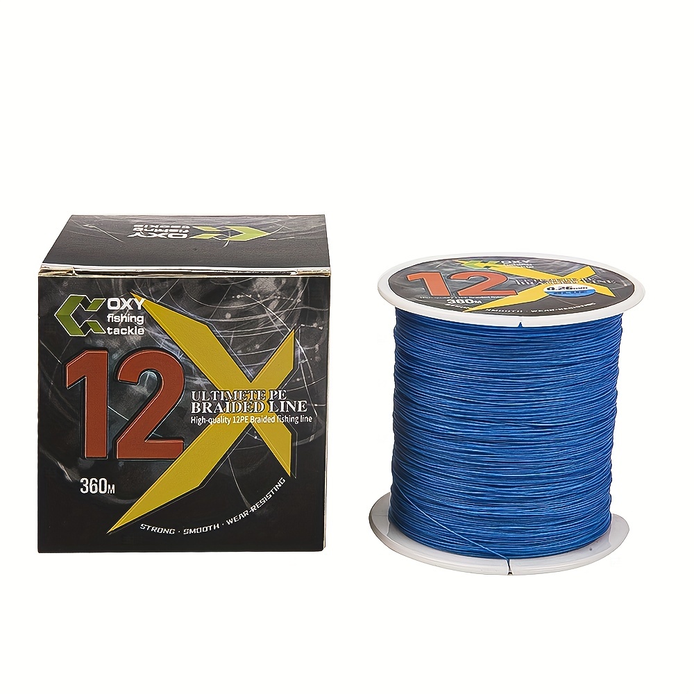 Braided 14173.23inchFishing Line, 12 Strands Super Strong 75LB Braided  Lines Abrasion Resistant PE Fishing Lines
