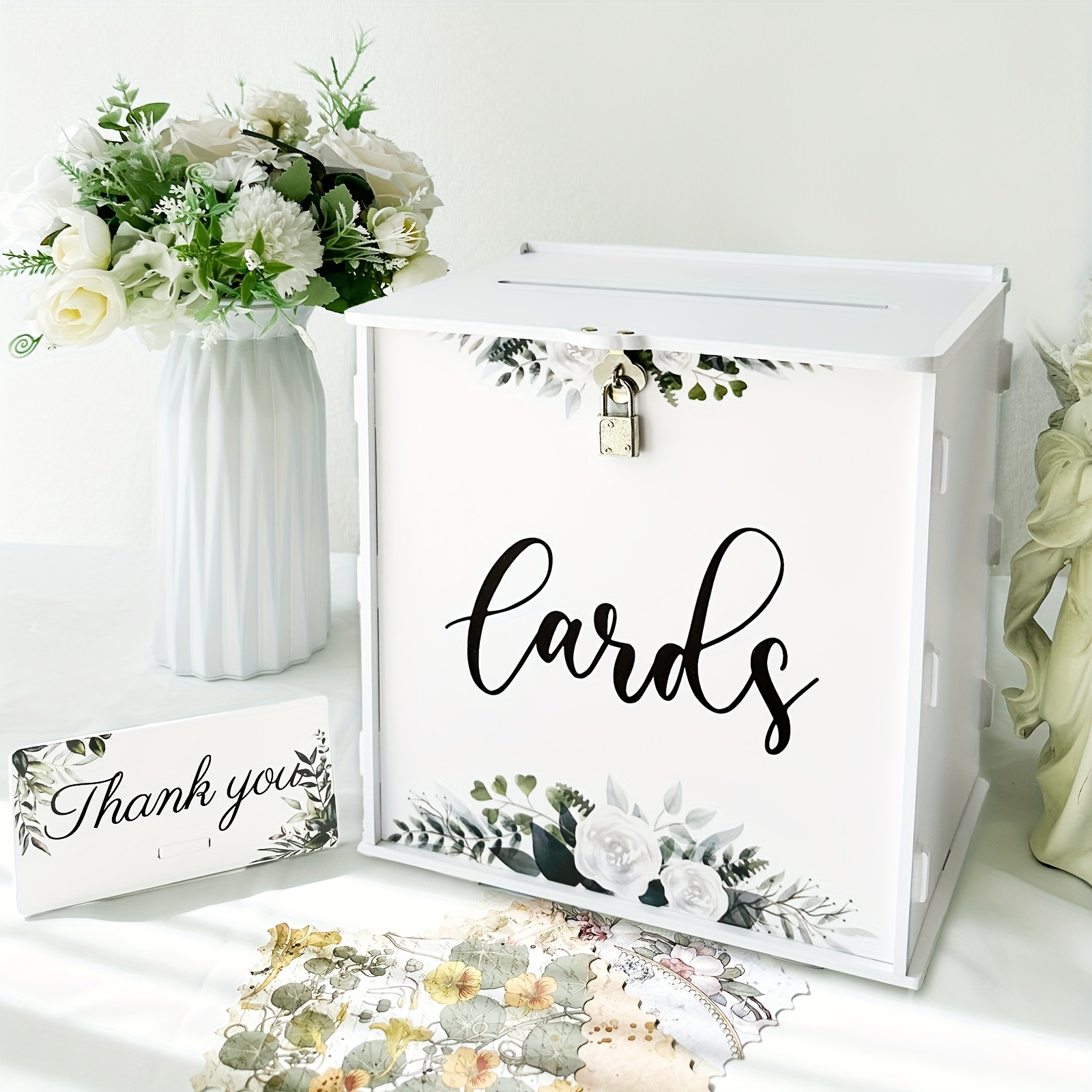 White Wedding Card Box
