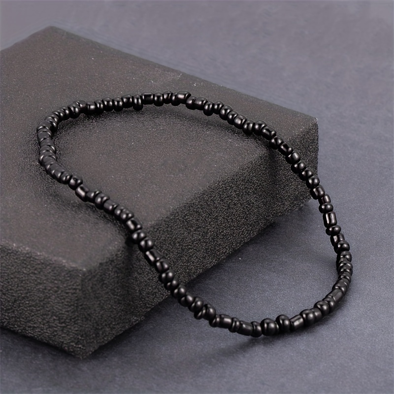 Mini Rice Beads Beaded Anklet, Hip Hop Style