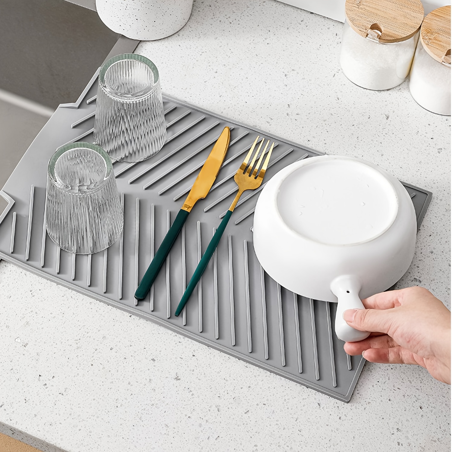 Rubber Dish Drying Pad, Kitchen Countertop Absorbent Pad, Washstand Drain  Mat, Soft Diatom Mud Faucet Absorbent Mat, Toilet Washstand Cup Mat, Toilet  Anti-water Absorption Mat, Kitchen Accessories, Bathroom Accessories - Temu