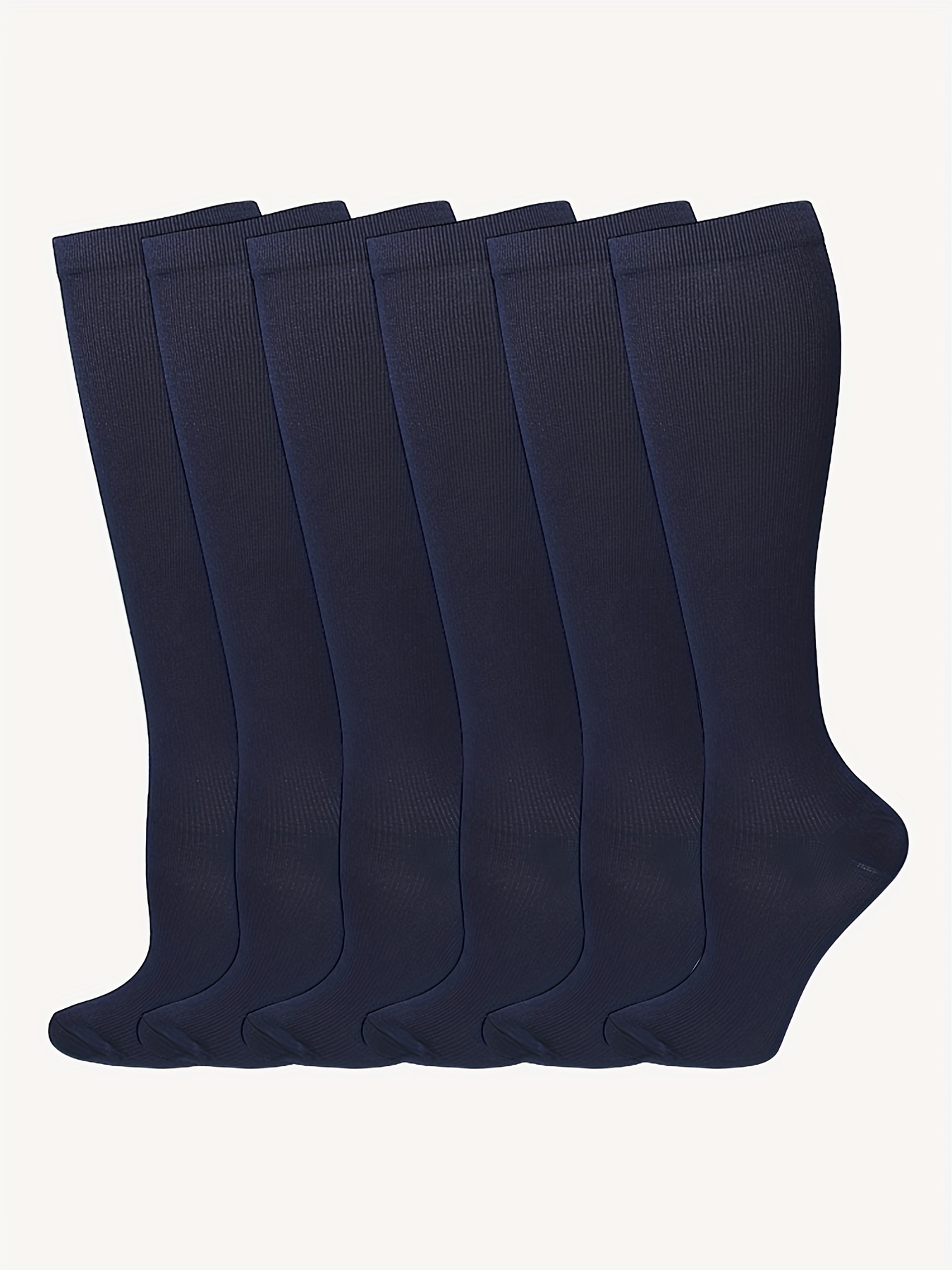 6pcs Compression Socks for Women with Wide Calf for Pregnancy & Nursing