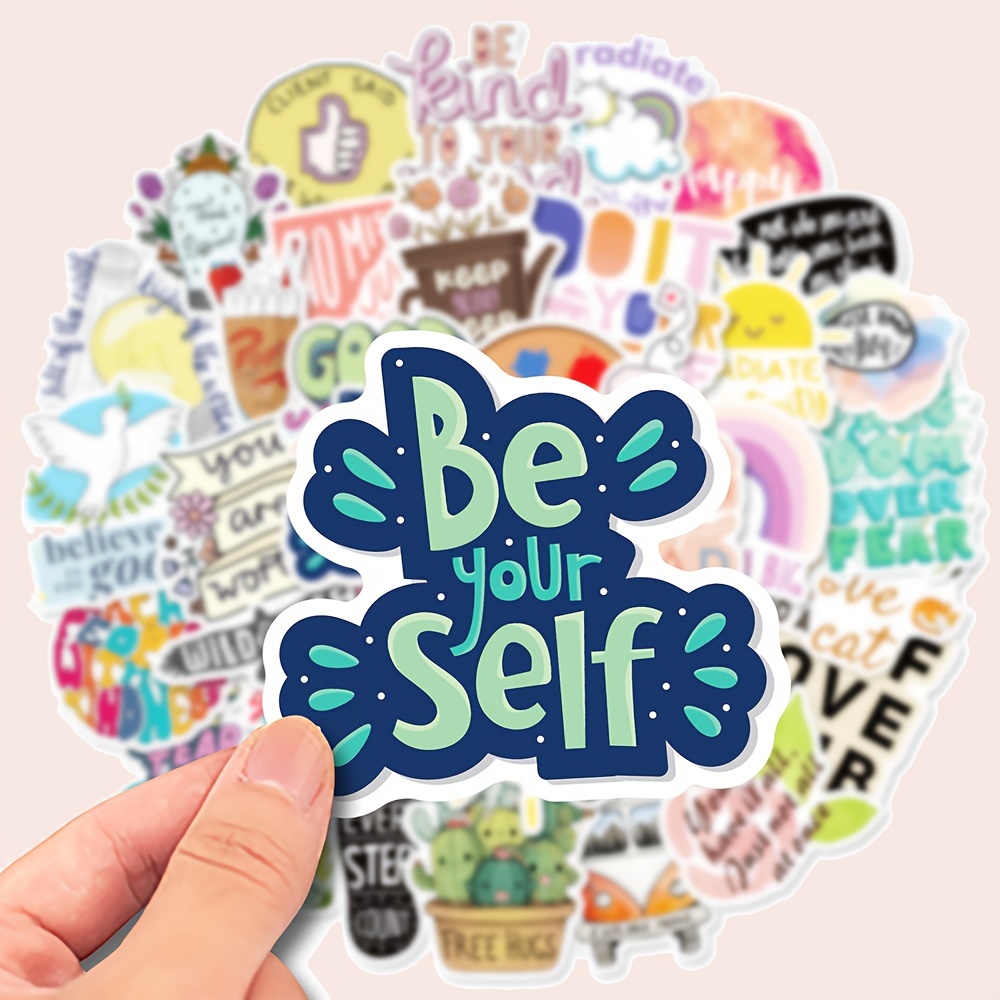200pcs Boho Inspirational Quotes Stickers,retro Motivational Stickers,Positive Stickers, Daily Affirmations Stickers for Vision Board Journaling