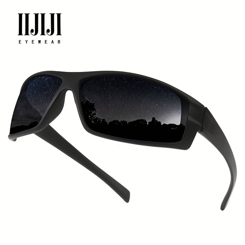 Classic Trendy Large Square Frame Polarized Sunglasses Outdoor