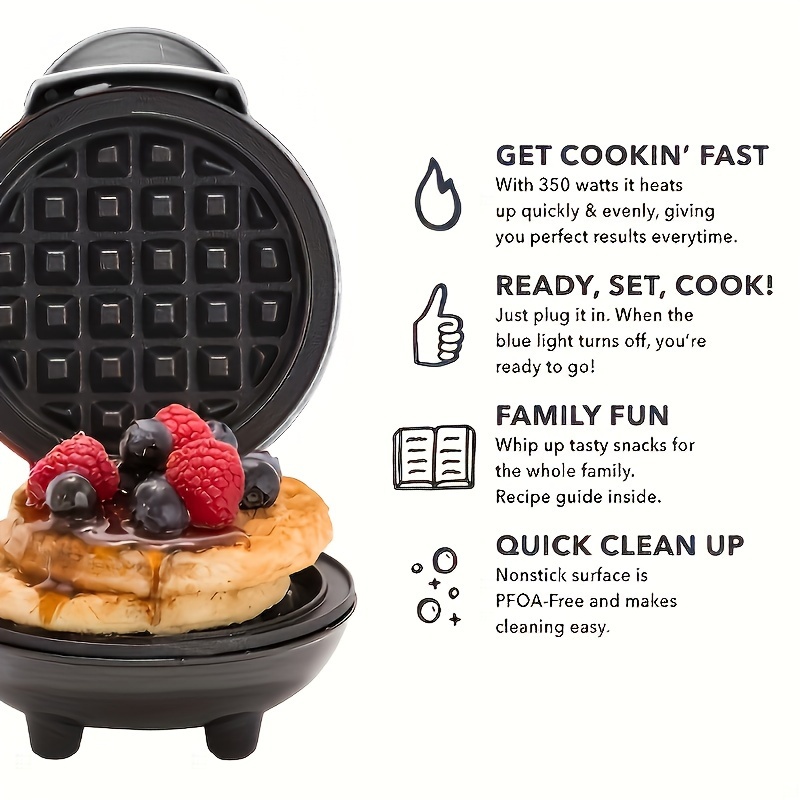 Mini Waffle Maker For Individual Waffles, Chowder, Keto Chaffles