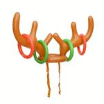 Inflatable Antler Toss Game, Christmas Inflatable Antlers Hat Accessories, Inflatable Holiday Party Toy Game, Inflatable Christmas Toy Game