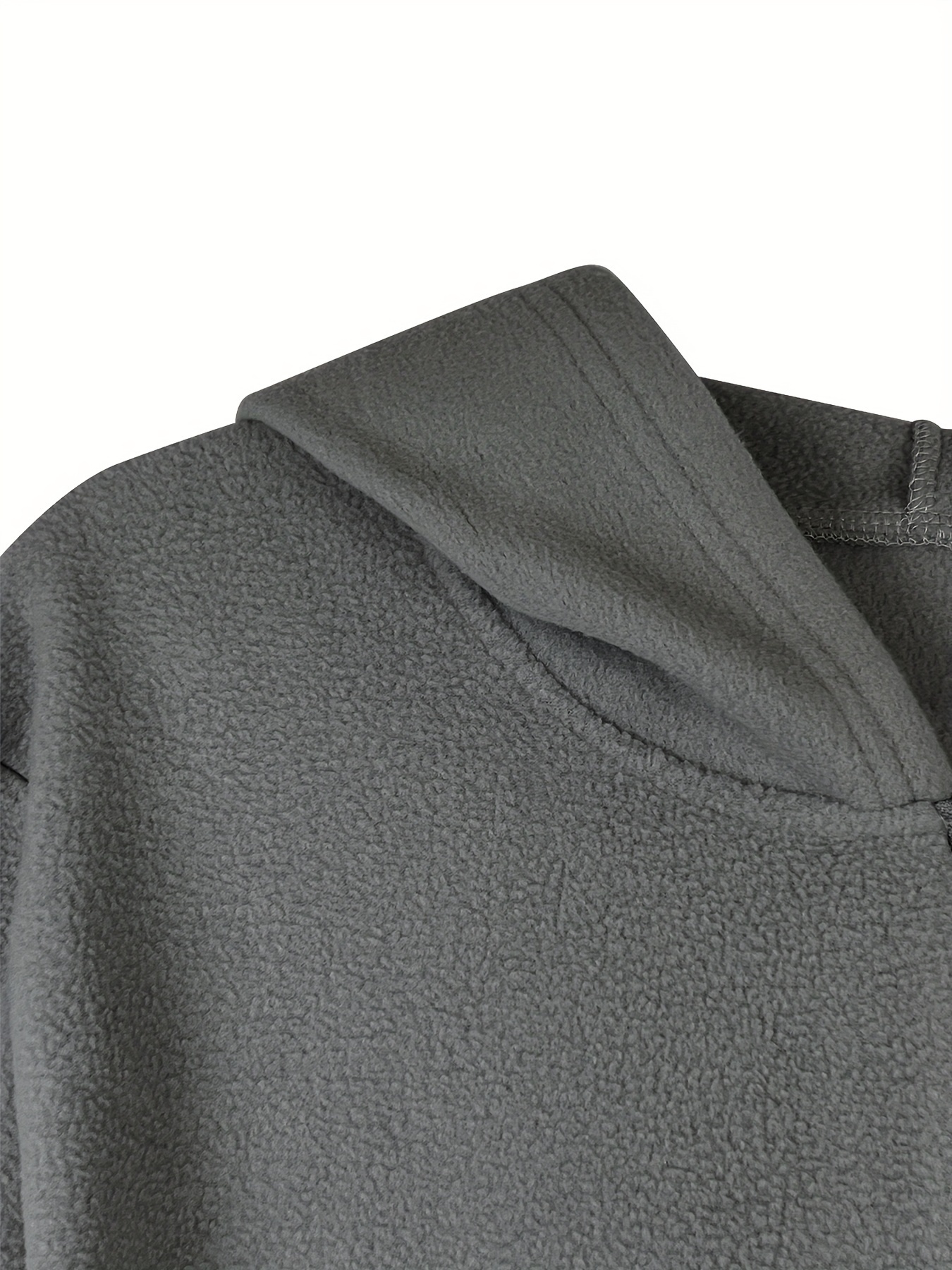 Grey fuzzy hot sale quarter zip