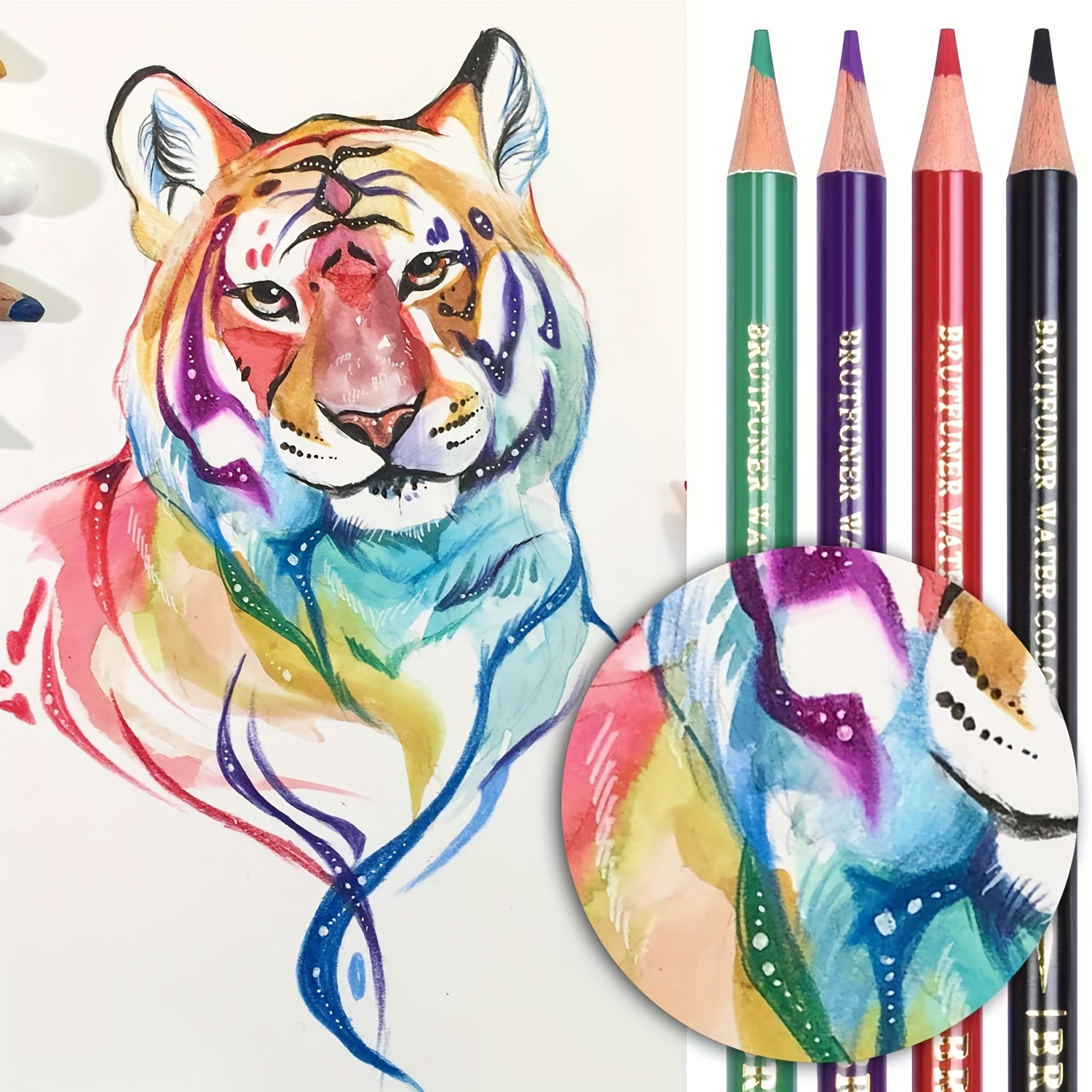 Watercolor Pencils - Professional /72/160 - Beautiful Blending Effects With  Wet Or Dry - Ideal For Coloring Book - Water Soluble Pencils For Kids  Adults Beginners - Temu