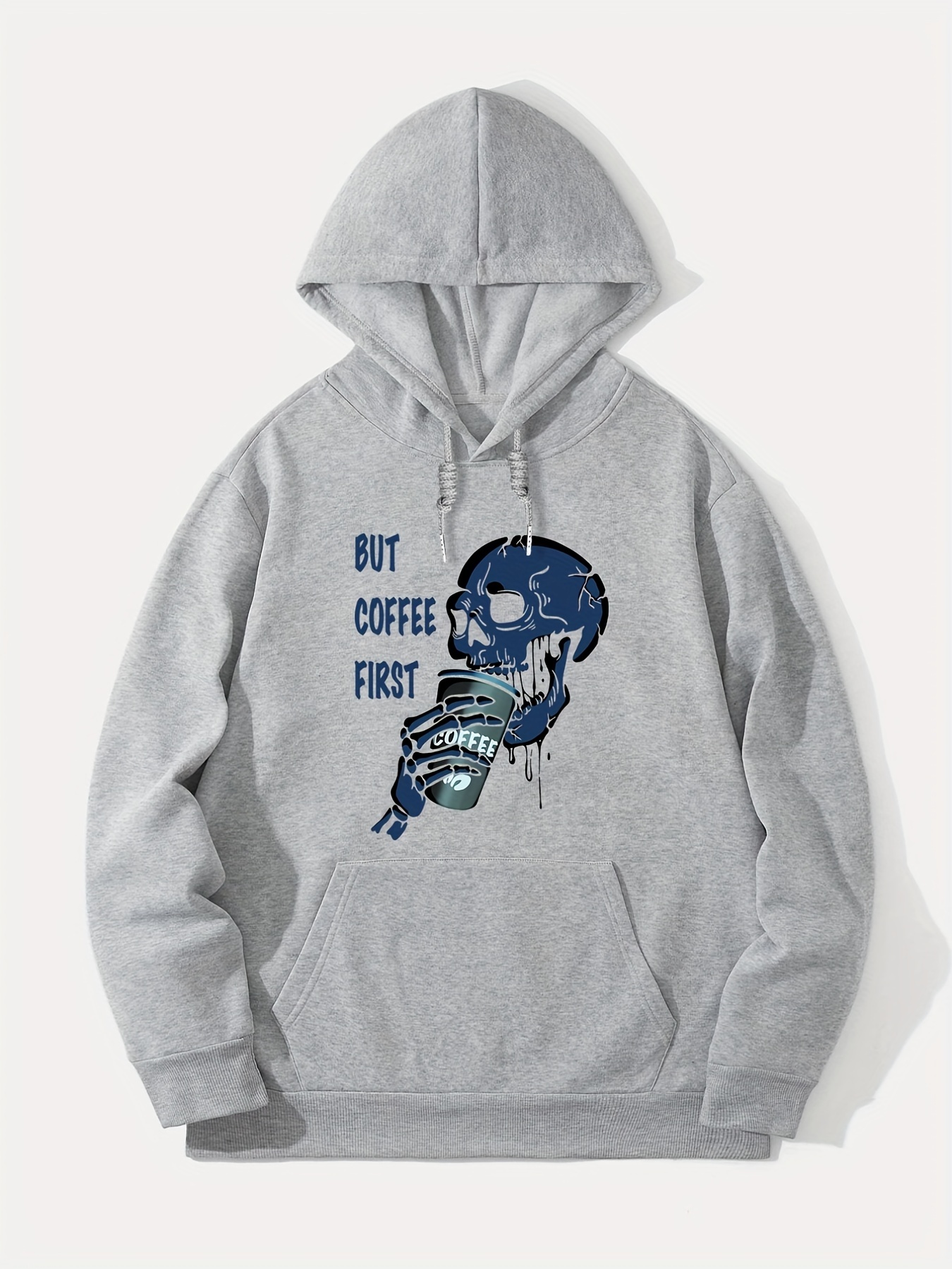 Sudadera Capucha Estampado Gráfico Café Sudadera Capucha - Temu Chile