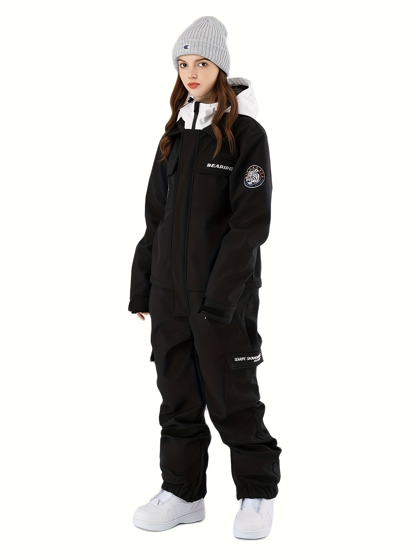 Conjunto de traje de nieve de invierno para mujer, ropa de snowboard, traje  de esquí, abrigo de hielo impermeable a prueba de viento, chaquetas y  pantalones con correa, 10k - AliExpress