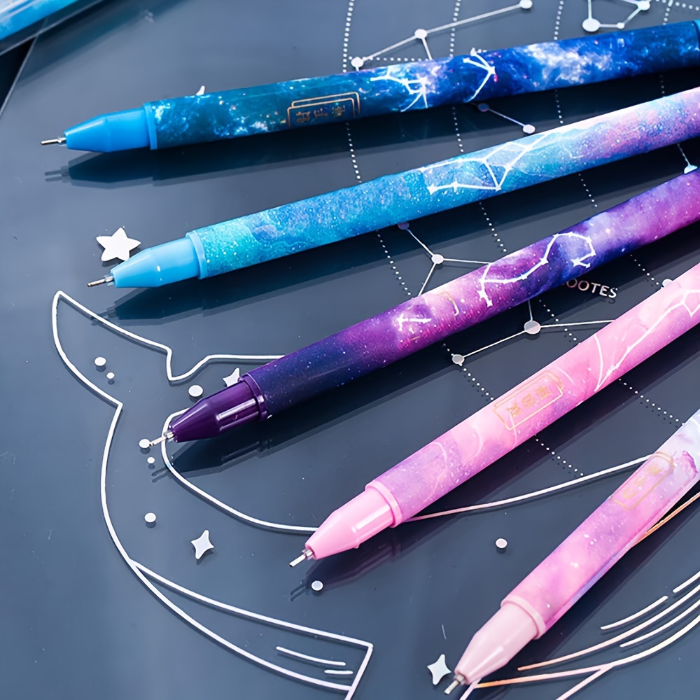 Retractable Constellation Gel Ink Pen Bullet Nib 12 Color - Temu