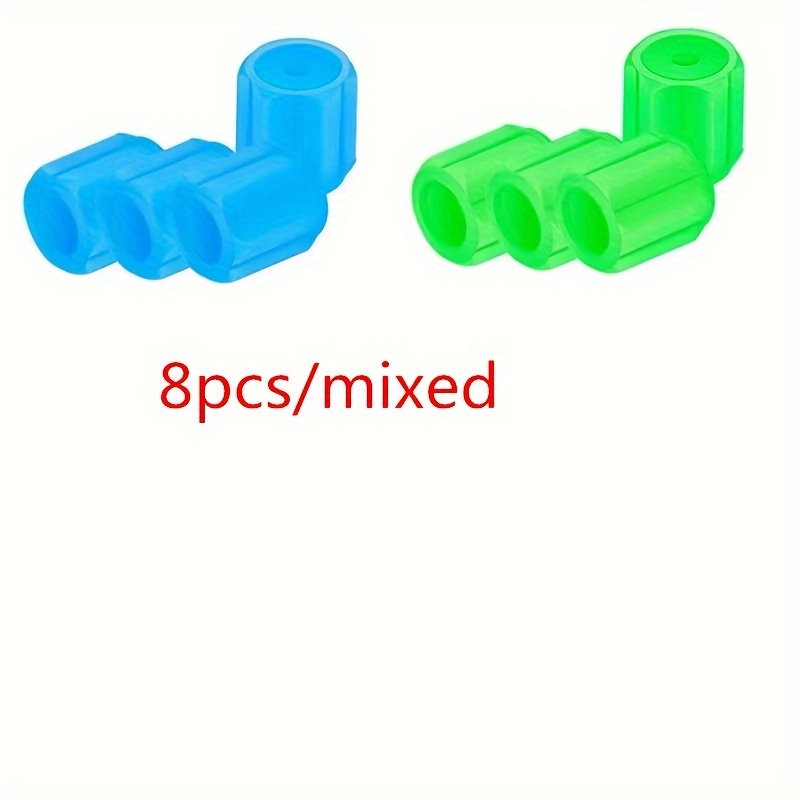 8pcs/16pcs Personnalité Mix And Match Mini Fluorescent Tire Valve
