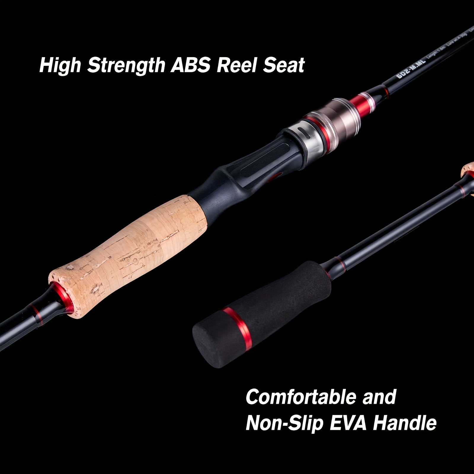 Carbon Fishing Rod, Portable High Strength Wear Resistance Cork