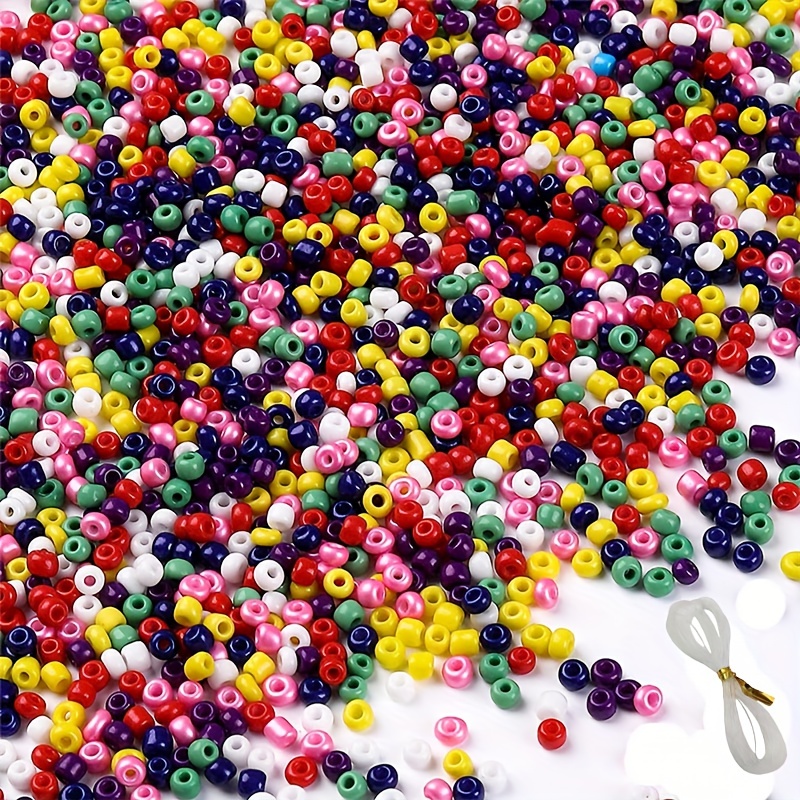 BALABEAD Size 2mm Seed Beads About 24000pcs in Box Multicolor Assortment 12/0 Glass Seed Beads Small Seed Beads for Jewelry M
