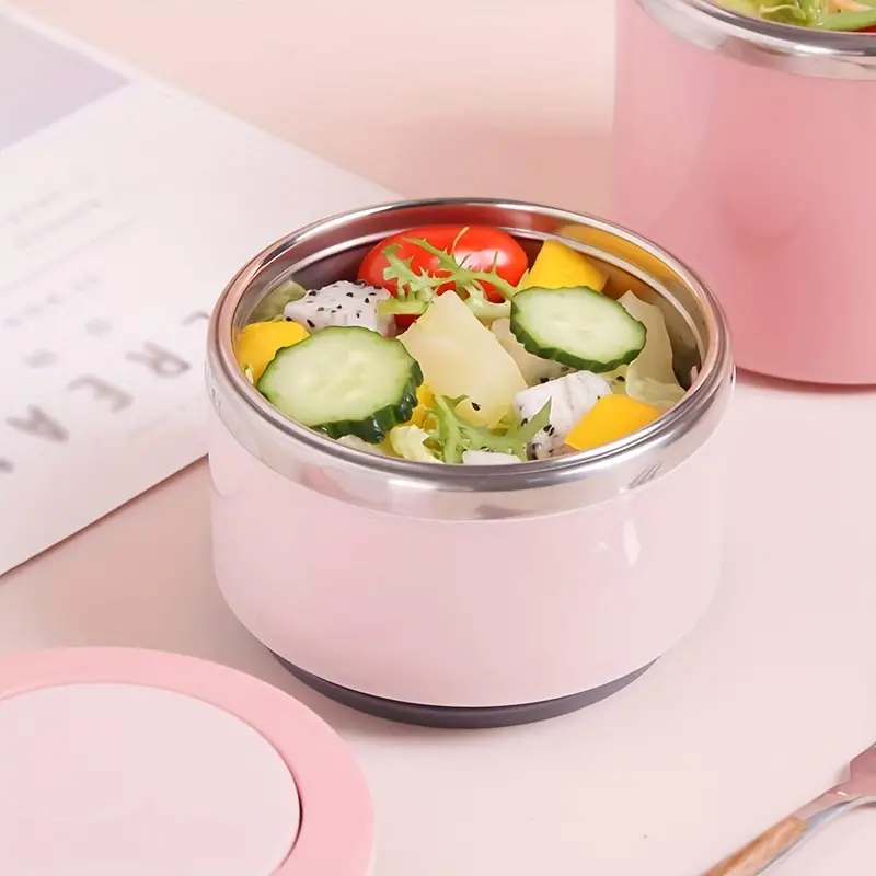 1pc Soup Cup, Bento Lunch Box For Adults/Teens, Thermal For Hot Food, Large  Capacity Insulated Food Jar, Vacuum Stainless Steel Soup Container For Sch