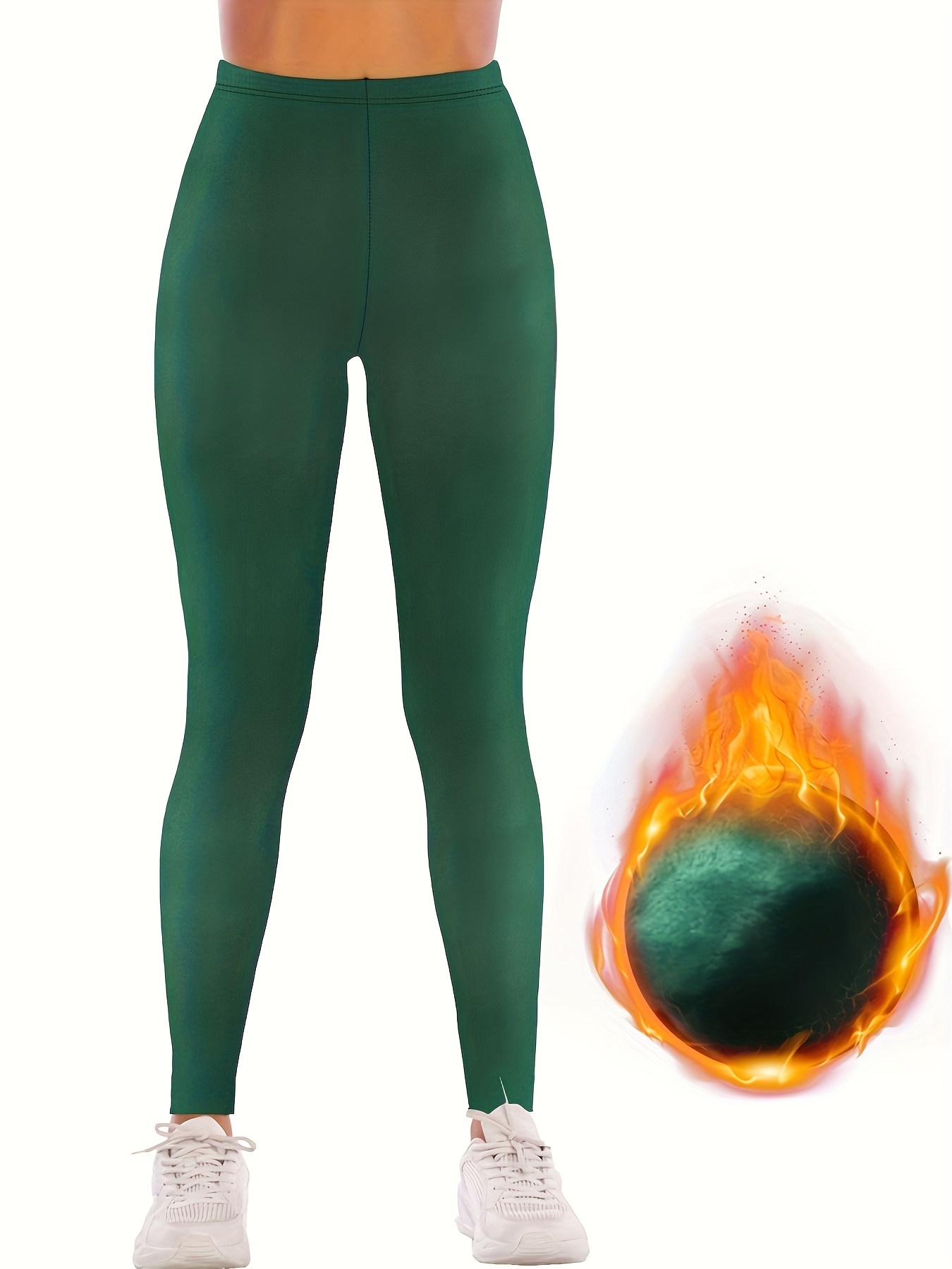 Elastic Waist Thermal Leggings