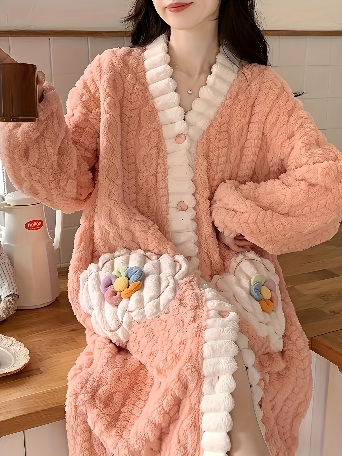 Flower Decor Fuzzy Night Robe: The Ultimate Guide to Comfort and Style