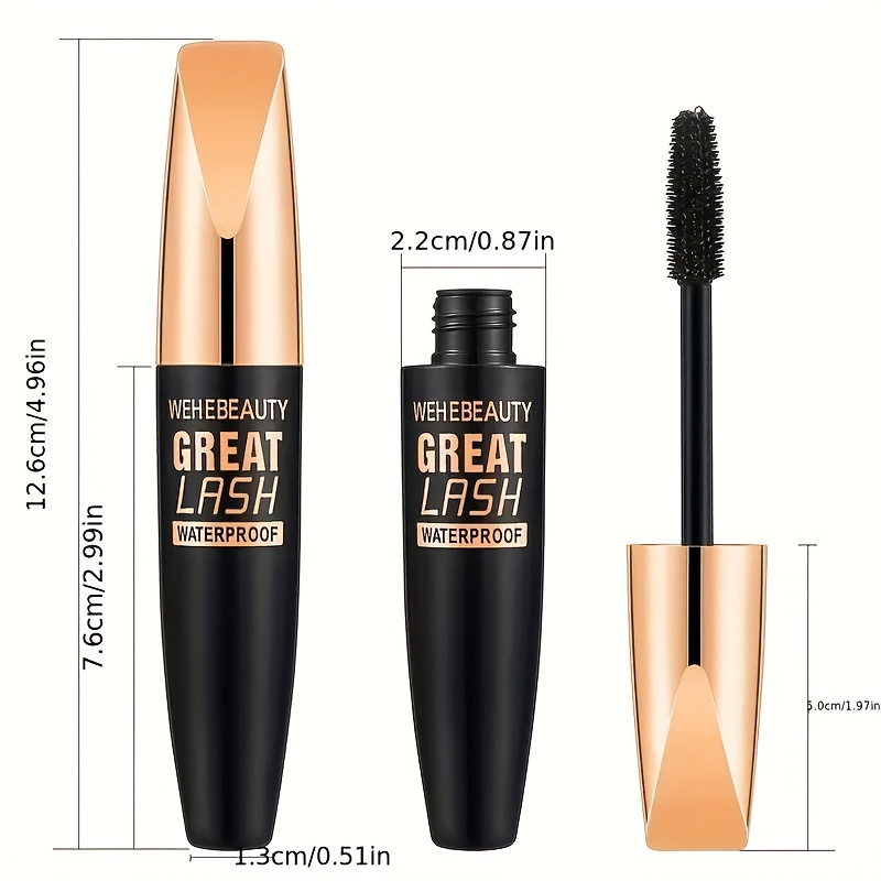 Smudge Proof 4D Silk Fiber Mascara Waterproof Long Thick Curling Mascara
