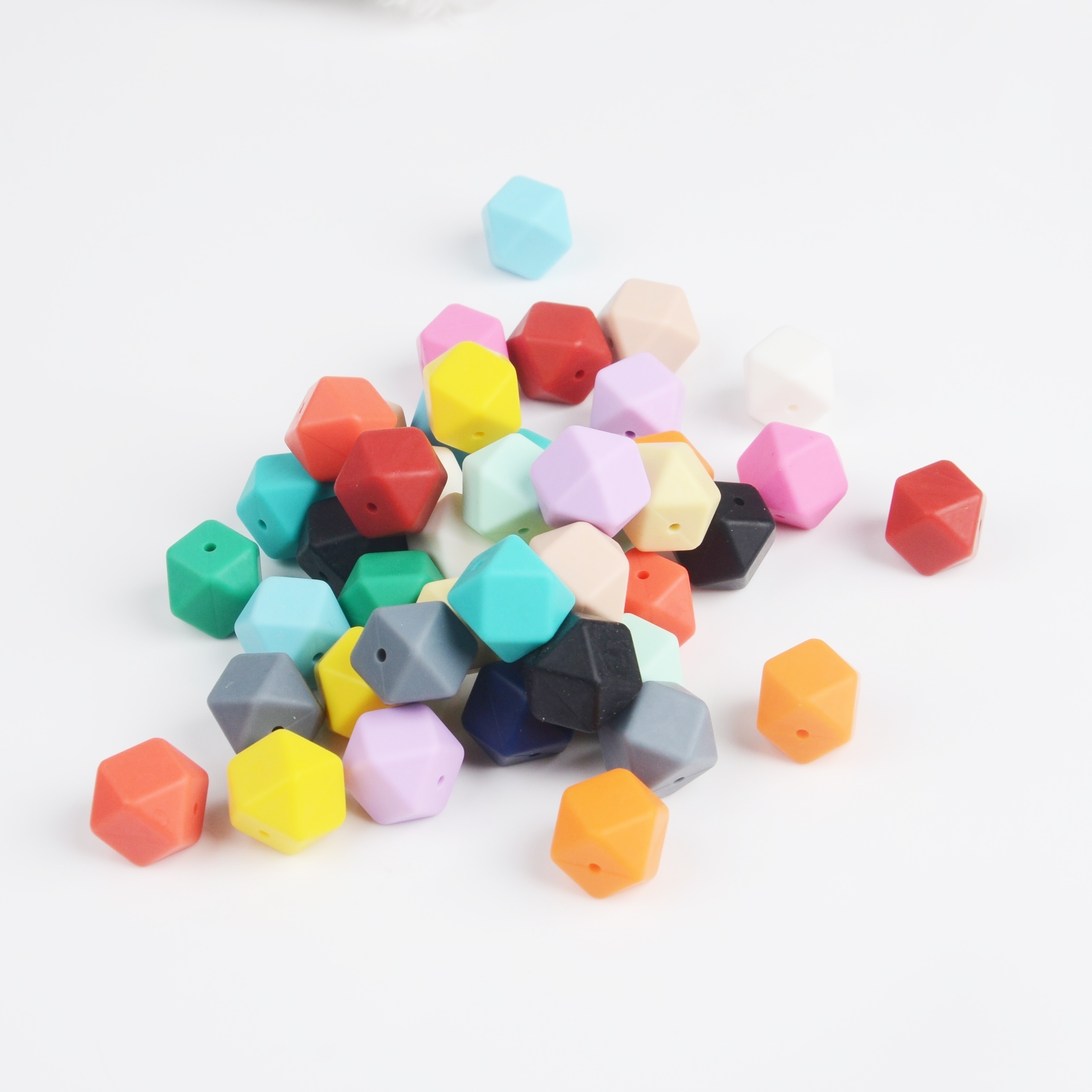 Silicone Beads Hexagon And Multicolor Bulk Rubber - Temu