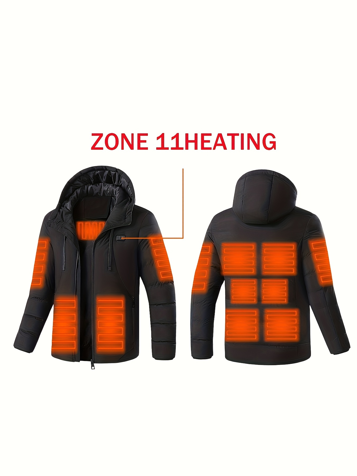 Womens Heated Jacket For Outdoor Camping Cycling Hiking Skiing