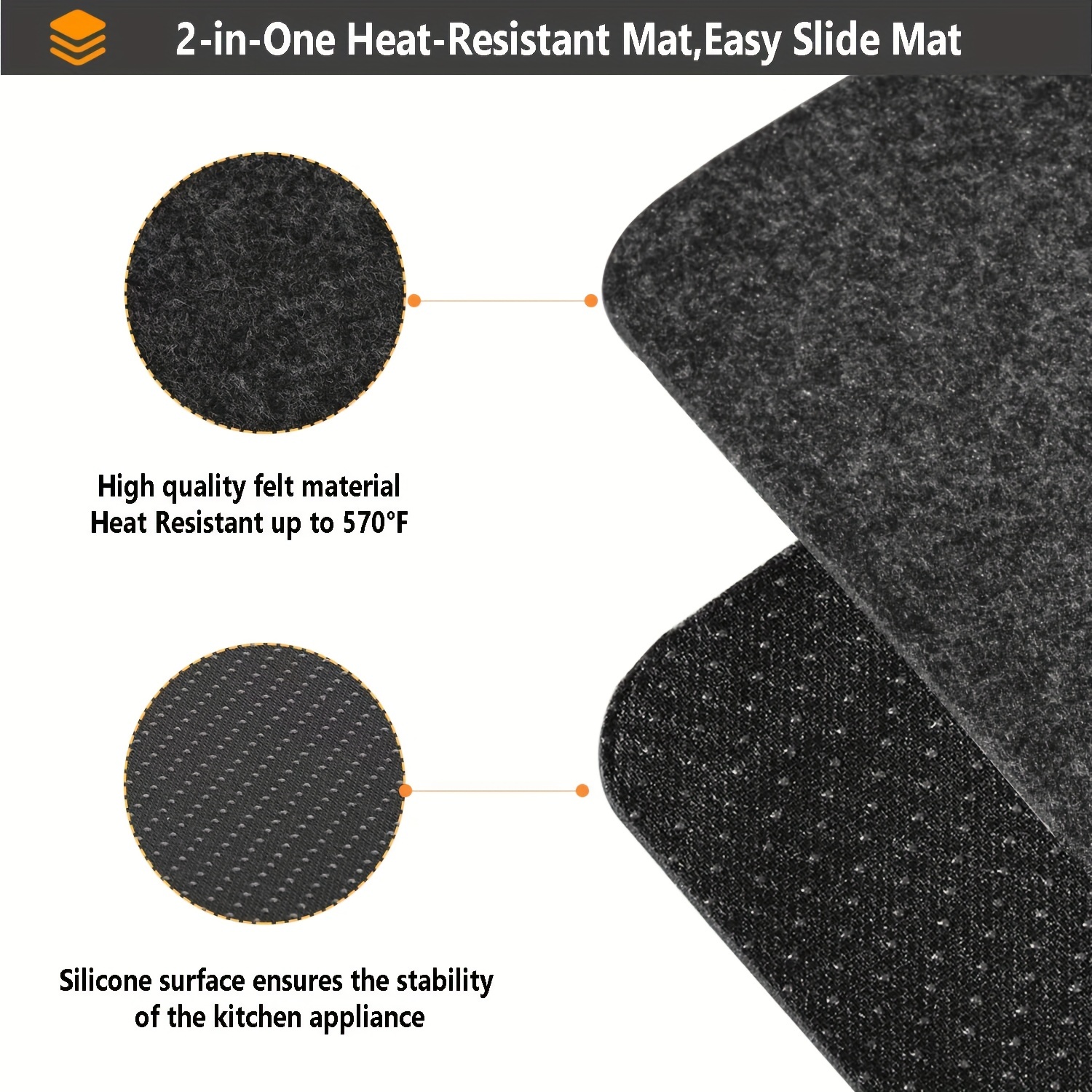 Heat Resistant Felt Pad For Air Fryer Kitchen Countertop Protector